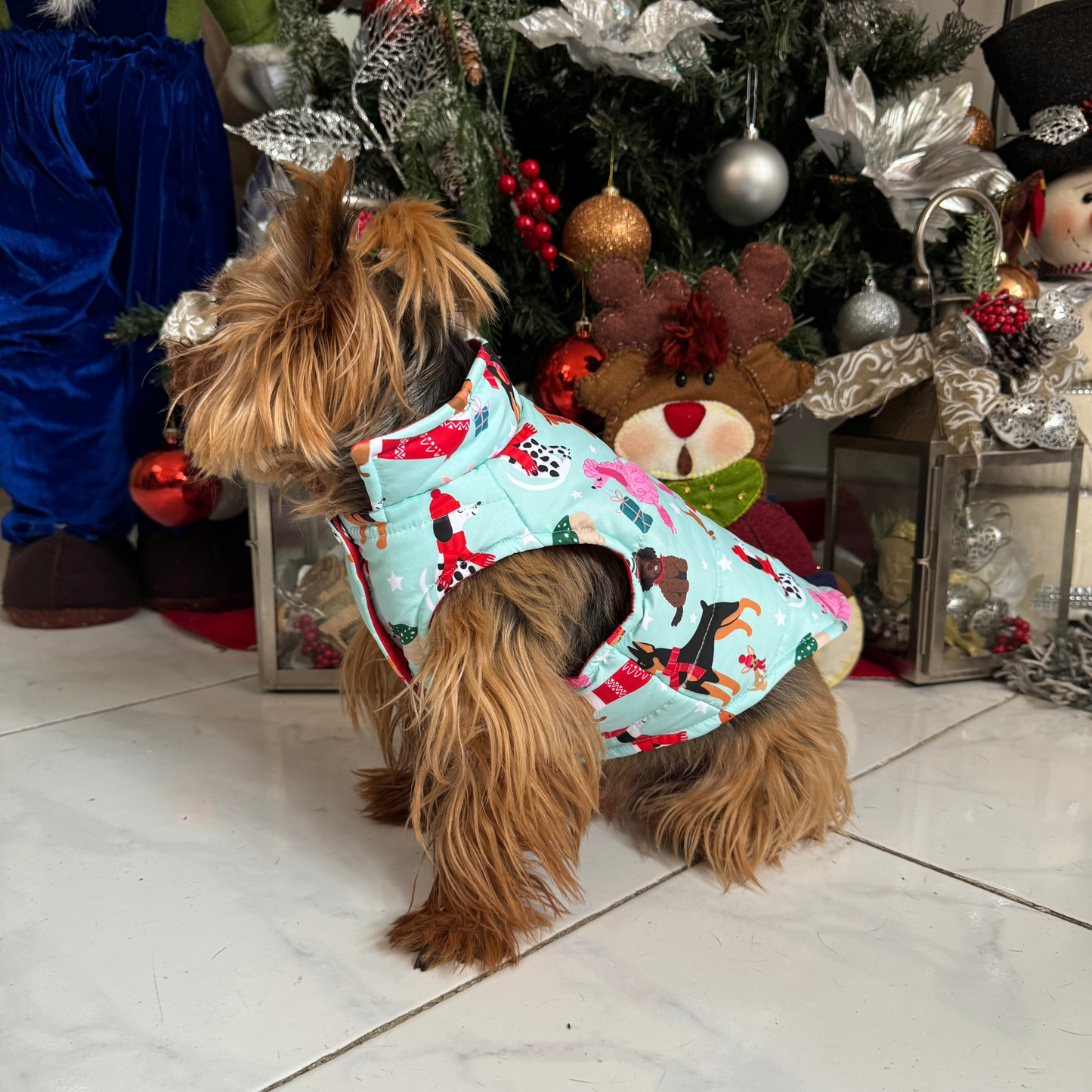 Chaleco Mascota perritos Navideños